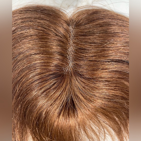 💯% 10” HUMAN Hair, center part, Brown/Auburn - Picture 3 of 9